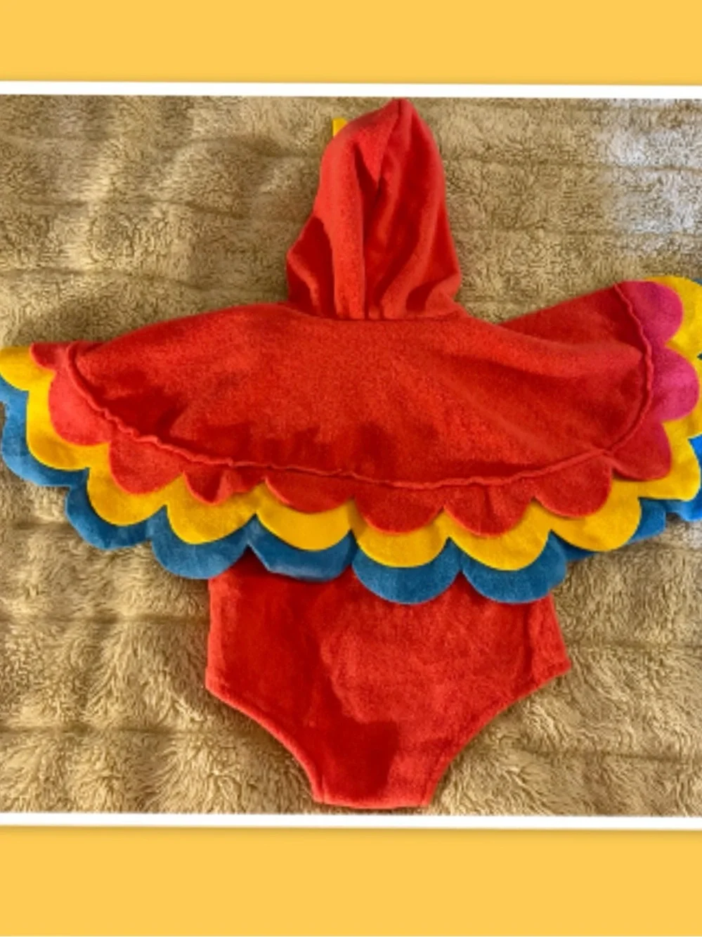 Baby Bird/Parrot Infant Halloween Costume Romper Set ~ Size ~ 6-12 Months